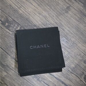 CHANEL Black Pocket Square Elegant Accessory
